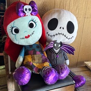 Disney Sally & Jack Plush Pair - Purple, Red, White, Black